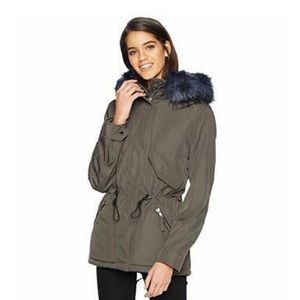SAM. S13 Multi Mini Canyon Faux Fur Trim Hooded Parka